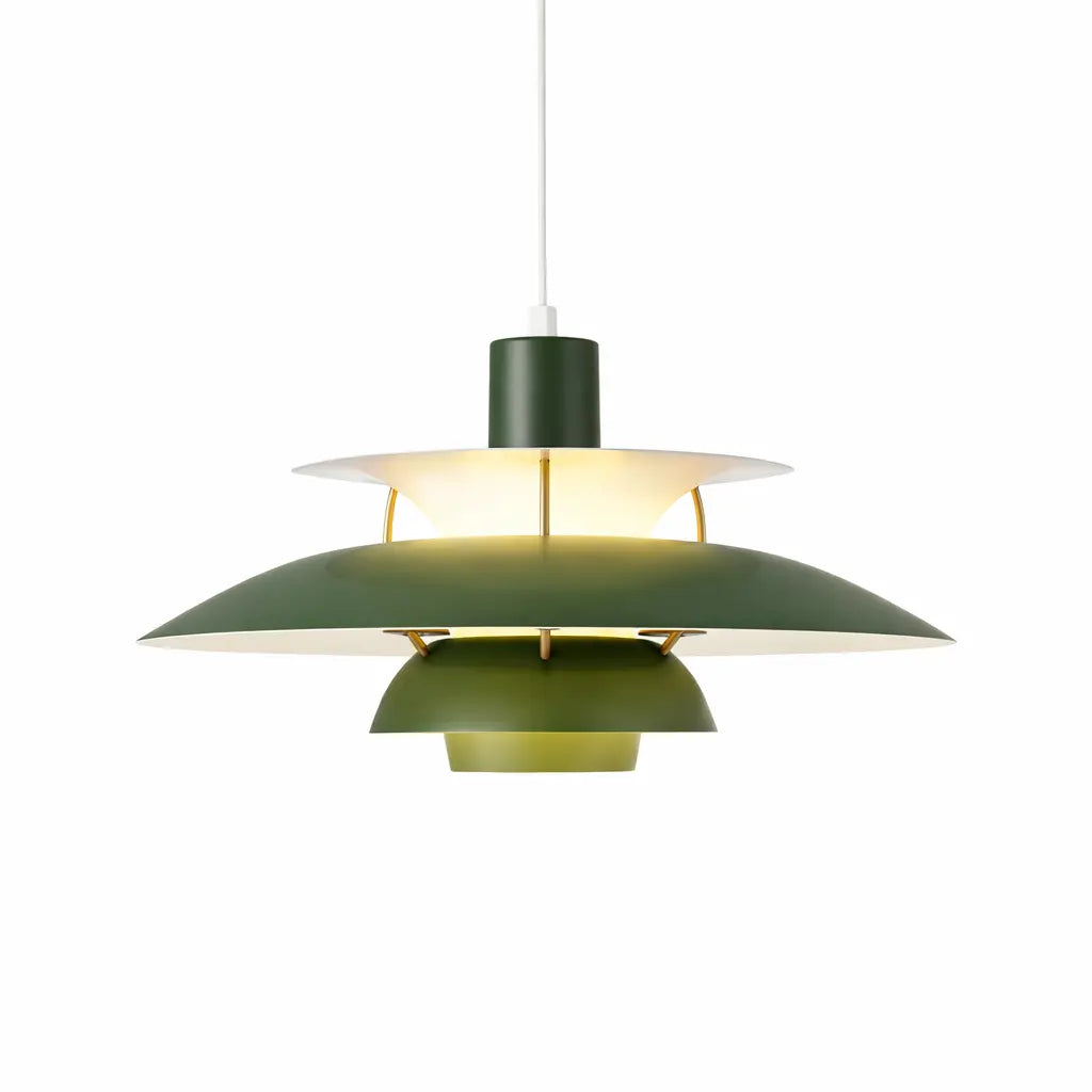 suspension macaron vert abat jour